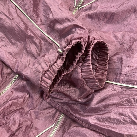 Vintage 80s 90s New York Classics pink windbreaker bomber jacket, size 14/16 - Picture 7 of 10